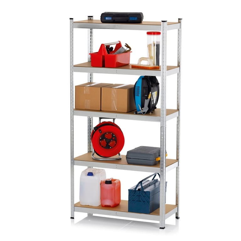 EASYmaxx Schwerlastregal & Werkbank - Bis zu 175 kg Tragkraft je Regalboden - 180 x 90 x 40 cm Image