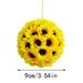 Wozhidaoke Fall Decor Artificial Sunflower Hangs Sunflower Ball Wedding Party Home Decoration Faux Sunflower Hangs Christmas Decorations Home Decor Fake Plants A 10*10*6 A