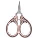 Stainless Steel Sewing Scissors Embroidery Scissors Portable Thread Embroidery Tailor Handicraft Scissors for Sewing Threading Needlework Handicraft Trimming[Red Copper]