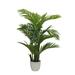 Artificial palm tree in small white planter|32 fake palm tree|Vintage Home