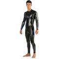 Cressi Triton Man All In One Swim Wetsuit 1.5mm - Neopren 1.5 mm High Density Glide Skin Einteiliger Schwimm-Neoprenanzug, Schwarz/Fluoblau, L, Herren