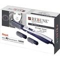 REBUNE New RE-2025-2 1200W Hair Styler 3 in 1 Hot Air Styler One Step Negative Ion Electronic Dryer Hair Straightener & Curler Brush Blue