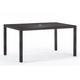 Arlo Outdoor Rattan Dining Table Rectangular With Glass Top