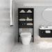 Latitude Run® Alodi Wood Freestanding Over-the-Toilet Storage in Black | 77 H x 25 W x 7.9 D in | Wayfair A2393D1872E24E3097CE86E4C8A82BDC