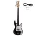 Electric Bass Guitar Right Handed 4 Strings Bass Black