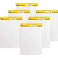 Post-it Super Sticky Easel Pad 25 x 30 Inches 30 Sheets/Pad 6 Pads Large White Premium Self Stick Flip Chart Paper Super Sticking Power