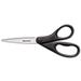 2Pc Westcott Design Line Straight Stainless Steel Scissors 8 Long 3.13 Cut Length Black Straight Handle (13139)