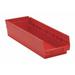 Quantum Storage Systems Shelf Bin Red Polypropylene 4 in QSB108RD QSB108RD ZO-G3855941