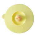 DISHAN Food Grade Cup Cover - Heat Resistant Dust-proof Leakproof Creative Round Head Water Cup Lid Home Supplies