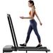 TFCFL 2 in 1 Folding Treadmill Electric Walking Jogging Machine Under Desk 1-10km/h