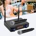 Wuzstar Dual-Channel UHF Wireless Microphone System for Home Karaoke Meeting Party DJ 164ft Range