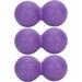 Muscle Relaxing Massage Ball Fitness Massage Ball 3pcs Silicone Peanut Massage Ball Self Relaxation for Neck Shoulder(Purple)