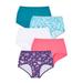 Plus Size Women's Stretch Cotton Brief 5-Pack by Comfort Choice in Tossed Garden Pack (Size 10) Underwear