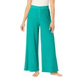 Plus Size Women's Thermal Pants by Woman Within in Aquatic Green (Size 1X)