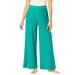 Plus Size Women's Thermal Pants by Woman Within in Aquatic Green (Size 3X)