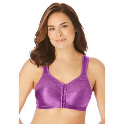 Plus Size Women's Easy Enhancer® Front-Close Wireless Bra by Comfort Choice in Fresh Berry (Size 44 DDD)