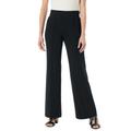 Plus Size Women's Secret Solutions™ Tummy Taming Wide-Leg Knit Pant by Woman Within in Black (Size 26/28)
