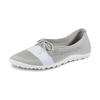 Barfußschuh LEGUANO "STLYE PEAR", Damen, Gr. 42, grau (grau, weiß), Textil, sportlich, Schuhe Barfußschuh, Slipper, Freizeitschuh, Bequemschuh verstärkt das taktile Empfinden