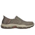 Skechers Men's Slip-ins RF: Respected - Holmgren Slip-On Shoes | Size 9.0 Extra Wide | Taupe | Textile | Machine Washable