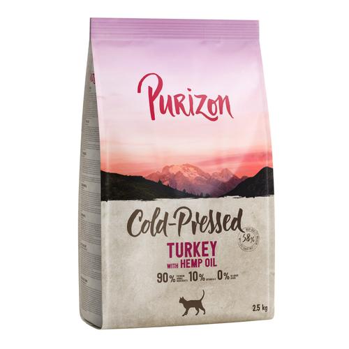 2x 2,5kg Purizon Coldpressed Pute mit Hanföl Katzenfutter trocken