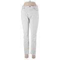 Everlane Jeans - Super Low Rise Skinny Leg Denim: White Bottoms - Women's Size 31 - Light Wash