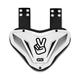 Grip Boost Fly Plate Football Back Plate - Adult & Youth (White, Youth)