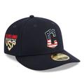 Men's New Era Navy Cleveland Guardians 2023 Fourth of July Low Profile 59FIFTY Fitted Hat