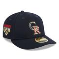 Men's New Era Navy Colorado Rockies 2023 Fourth of July Low Profile 59FIFTY Fitted Hat