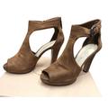 Prada Brown Cut-out Booties Size 37.5