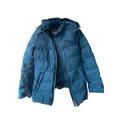 Prada Teal Goose Down Hooded Puffer Size 42