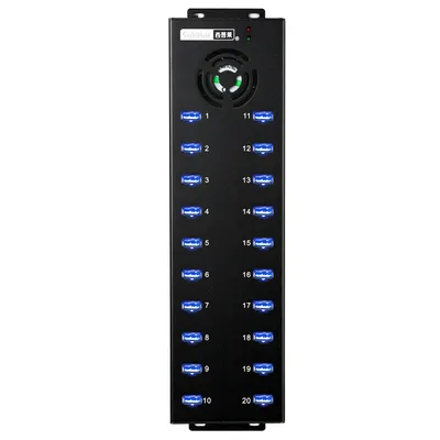 Sipolar-Répartiteur de concentrateur USB industriel 20 ports 1A chaque port de charge répartiteur