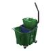 Carlisle 9690409 OmniFit 35 qt Mop Bucket Combo - Side Press Wringer, Soiled Water Insert, Polypropylene, Green