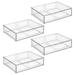 mDesign Plastic Stackable Kitchen Pantry Storage Organizer w/ Drawer Plastic | 4 H x 16 W x 12 D in | Wayfair 22227MDK