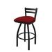 Holland Bar Stool 411 Jackie Low Back Swivel Bar & Counter Stool Plastic in Red/Blue/Black | Counter Stool (25" Seat Height) | Wayfair 41125BW016