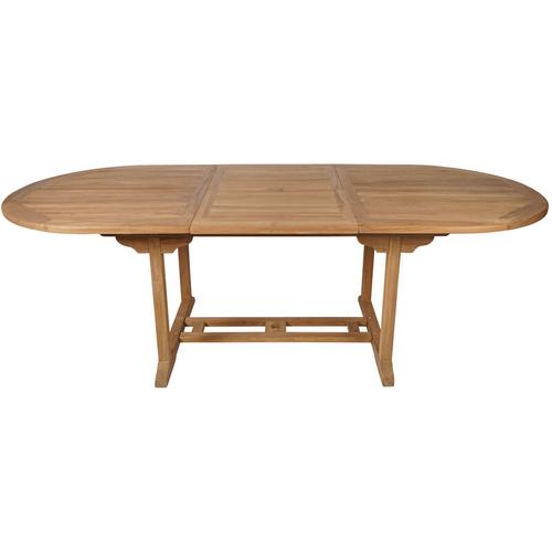 Teak Gartentisch 170-230100 cm oval