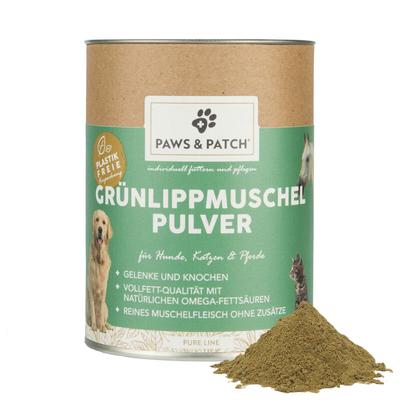 2x150g PAWS & PATCH poudre de moules aux orles verts Aliment simple pour chien