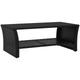 Table basse noir 100x50x40 cm r�sine tress�e - Vidaxl