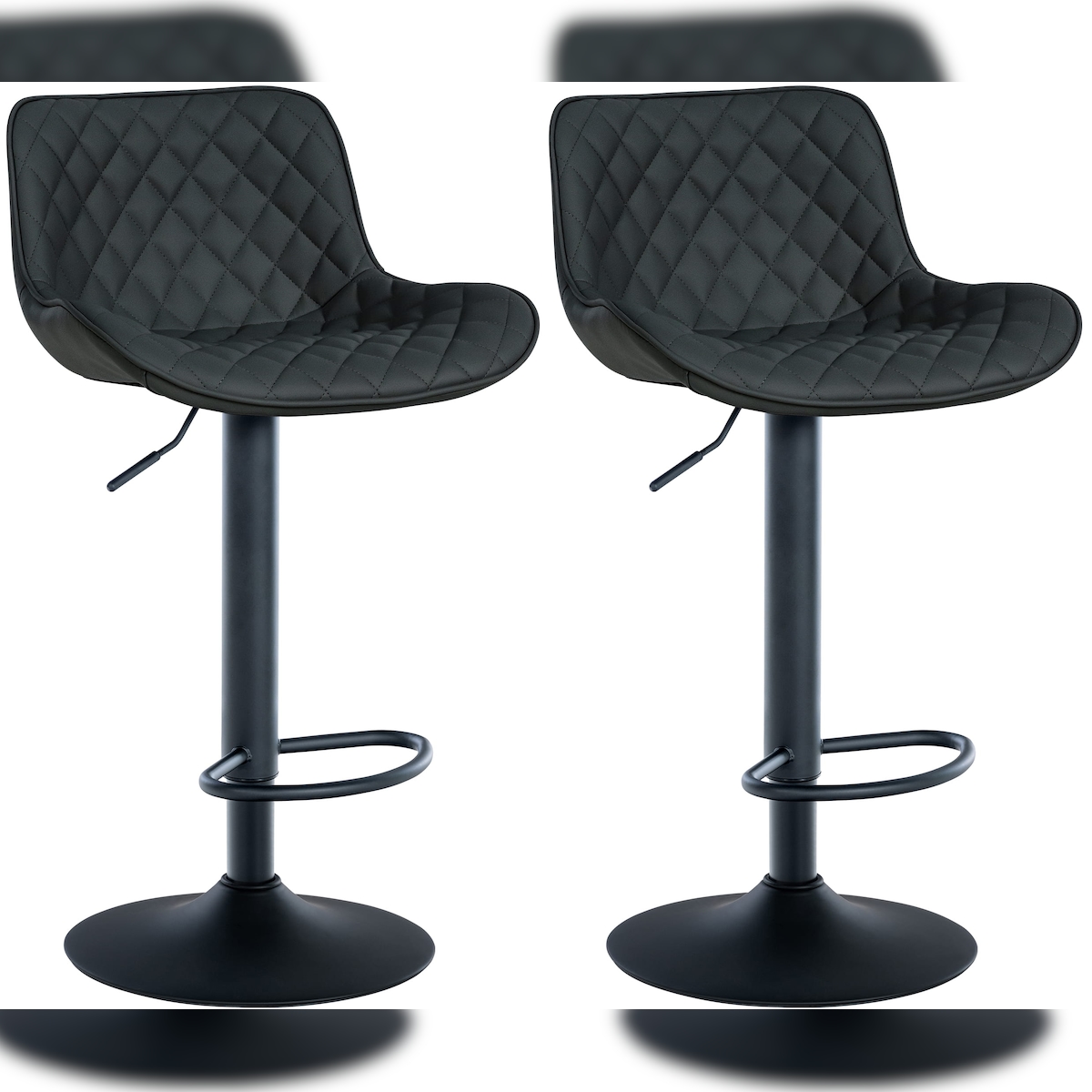 CLP 2er Set Barhocker Minosa schwarz/Kunstleder Image