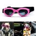 PETLESO Dog Goggles V-shape Dog Sunglasses UV Protection Lens Windproof Waterproof Safety Pet Sunglasses with Adjustable Strap-Black