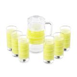 Luminarc Brush Mania 1.7 Qt Pitcher & Glass Set for 6