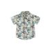 Licupiee Western Baby Boy Clothes Geometric Shirts Short Sleeve Button Down Lapel Neck Tops Summer T-Shirt 6M-4T