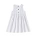ZRBYWB Girl s Strap Solid Button Midi Sleeveless Summer Casual Sundress A Line Dress With Pockets For 6 Months To 5 Years Kids Summer Clothes