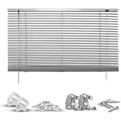 Jalousie GOOD LIFE "Matti" Gr. 14, silber (silberfarben, silber, weiß), B:125cm H:160cm, Jalousien, Klemmfix-Jalousie aus Aluminium Image