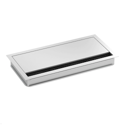 Bachmann Loop Square Kabeldurchführung 120x240mm, silber (930.320) Image