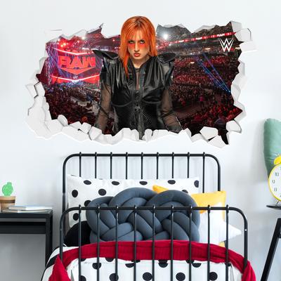 WWE Becky Lynch Broken Wall Sticker - 90cm x 50cm height Image