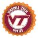 Orange Virginia Tech Hokies Logo Bottle Cap Wall Sign