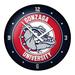 Red Gonzaga Bulldogs Modern Disc Wall Clock