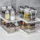 Armoire de rangement de cuisine boîte à condiments en plastique dur multi-fonction Push-Pull