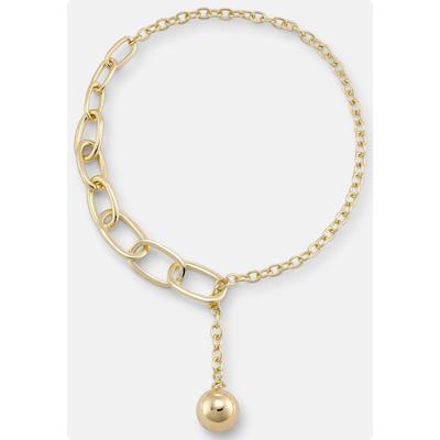 Collier HEINE, Damen, Gr. N-Größe, Metall, gold (goldfarben), Halsketten