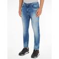 Tapered-fit-Jeans TOMMY JEANS "SLIM TAPERED AUSTIN" Gr. 30, Länge 30, blau (light blue) Herren Jeans Tapered-Jeans